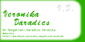 veronika daradics business card